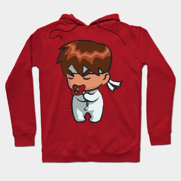 Street Fighter Babies: Ryu Hoodie by ohshirtdotnet